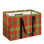 Christmas Buffalo Plaid Print Utility Tote Bag