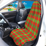 Christmas Buffalo Plaid Print Waterproof Car Seat Cover