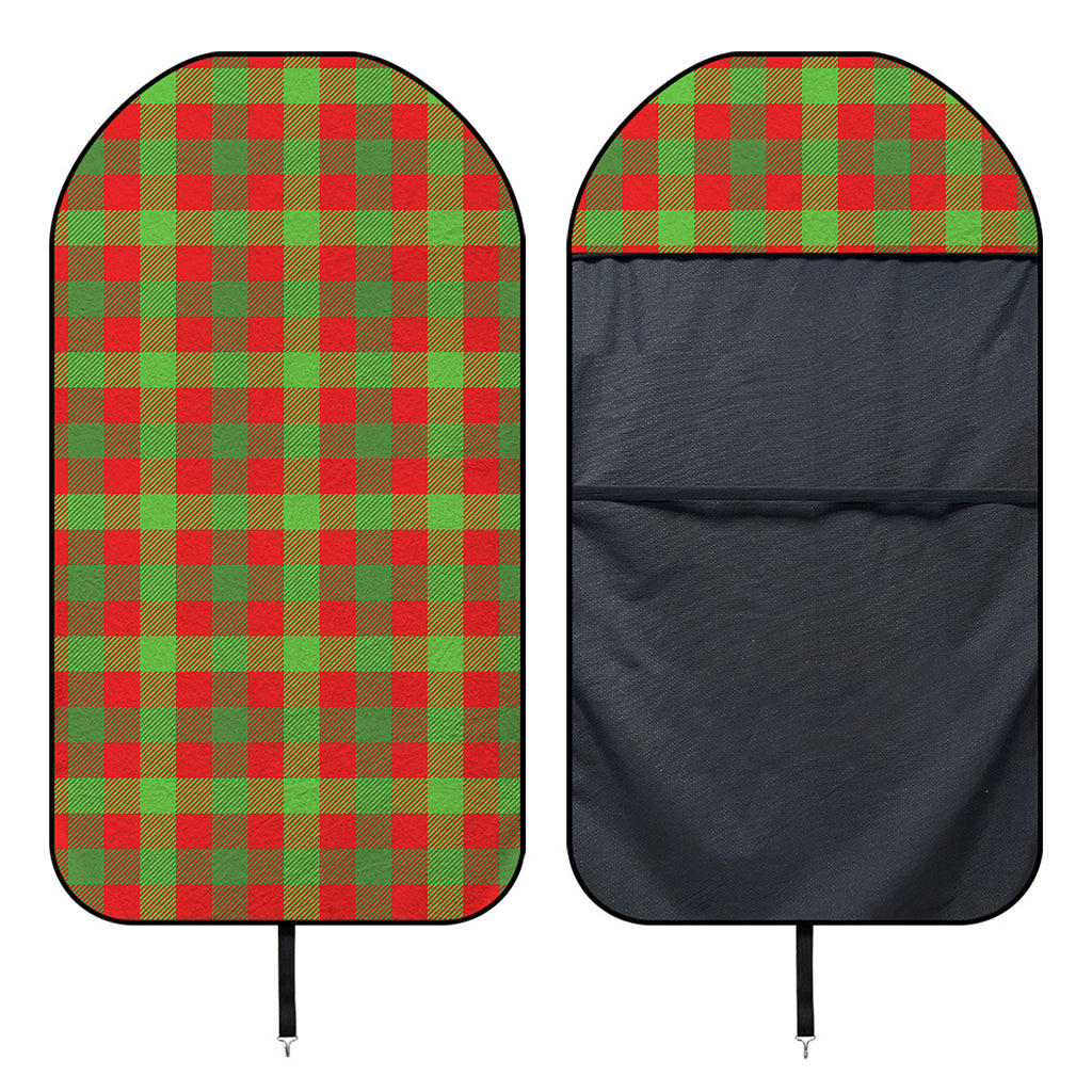 Christmas Buffalo Plaid Print Waterproof Car Seat Cover