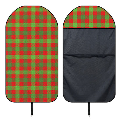Christmas Buffalo Plaid Print Waterproof Car Seat Cover