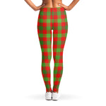 Christmas Buffalo Plaid Print Women's Leggings