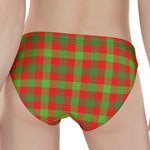 Christmas Buffalo Plaid Print Women's Panties