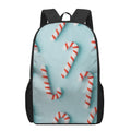 Christmas Candy Candies Pattern Print 17 Inch Backpack