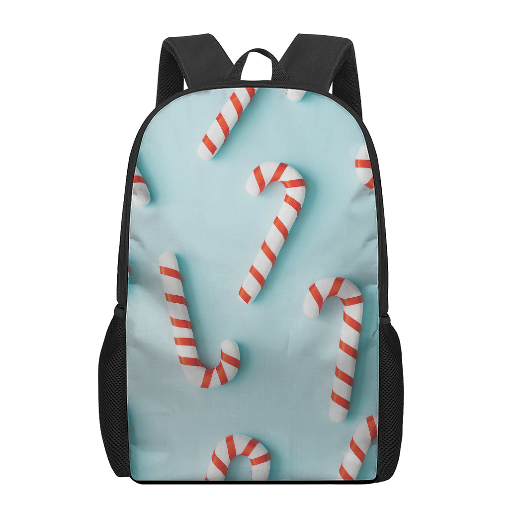 Christmas Candy Candies Pattern Print 17 Inch Backpack