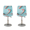 Christmas Candy Candies Pattern Print Bar Stool Covers