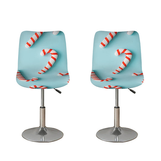 Christmas Candy Candies Pattern Print Bar Stool Covers