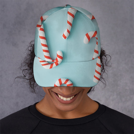 Christmas Candy Candies Pattern Print Baseball Cap