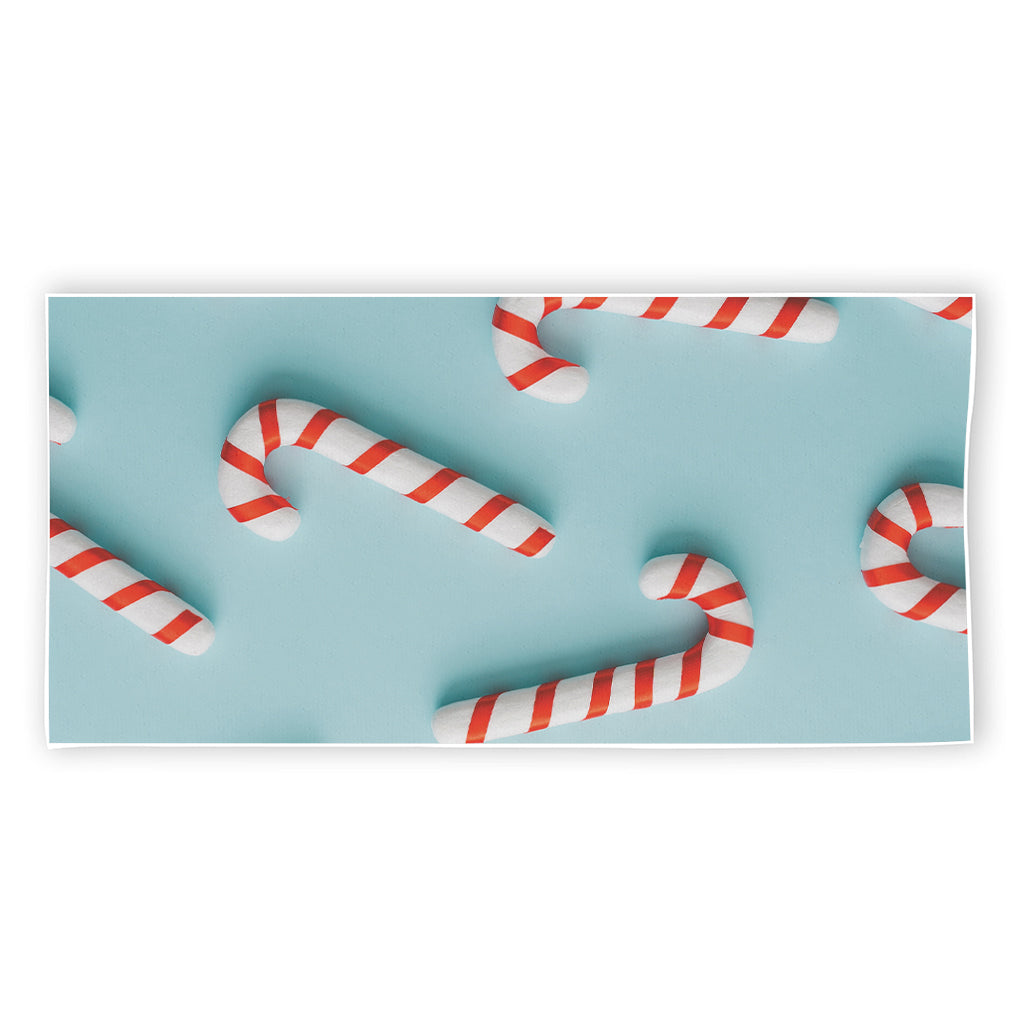 Christmas Candy Candies Pattern Print Beach Towel