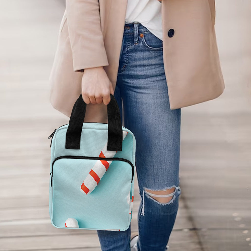 Christmas Candy Candies Pattern Print Bible Tote Bag