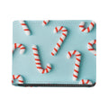 Christmas Candy Candies Pattern Print Bifold Wallet