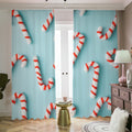 Christmas Candy Candies Pattern Print Dimout Pencil Pleat Curtains