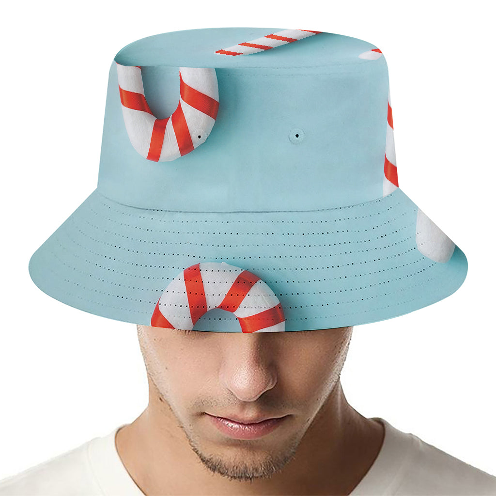 Christmas Candy Candies Pattern Print Bucket Hat