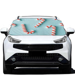 Christmas Candy Candies Pattern Print Car Windshield Snow Cover