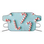 Christmas Candy Candies Pattern Print Car Windshield Snow Cover
