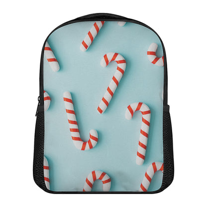 Christmas Candy Candies Pattern Print Casual Backpack