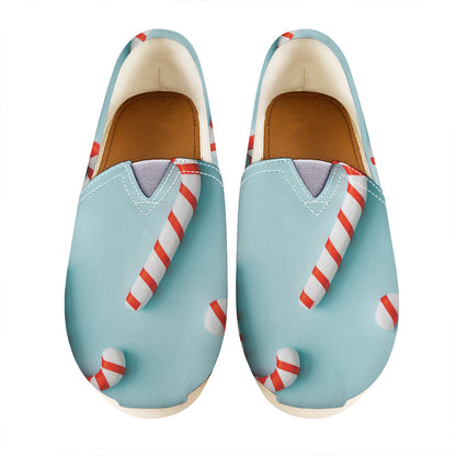 Christmas Candy Candies Pattern Print Casual Shoes