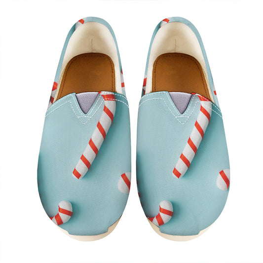 Christmas Candy Candies Pattern Print Casual Shoes