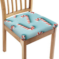 Christmas Candy Candies Pattern Print Chair Cushion Cover