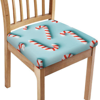Christmas Candy Candies Pattern Print Chair Cushion Cover