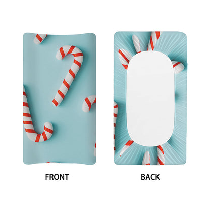 Christmas Candy Candies Pattern Print Changing Pad Cover