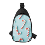 Christmas Candy Candies Pattern Print Chest Bag