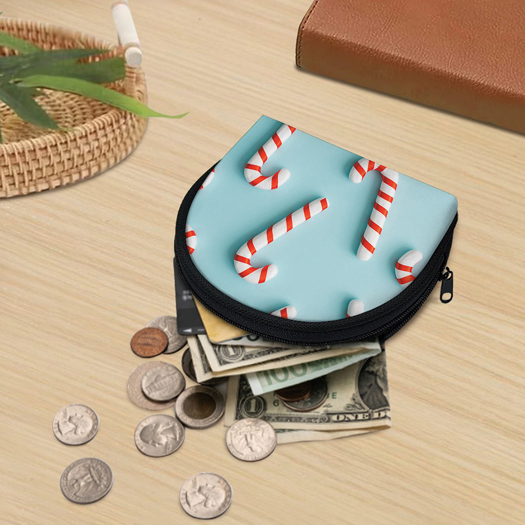 Christmas Candy Candies Pattern Print Coin Purse