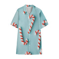 Christmas Candy Candies Pattern Print Cotton Hawaiian Shirt
