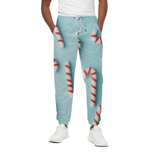 Christmas Candy Candies Pattern Print Cotton Pants