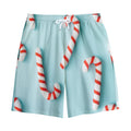 Christmas Candy Candies Pattern Print Cotton Shorts