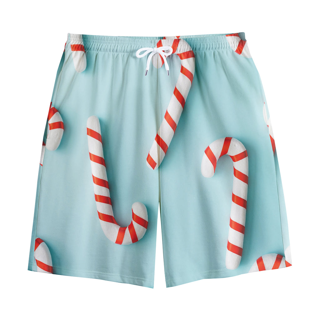 Christmas Candy Candies Pattern Print Cotton Shorts