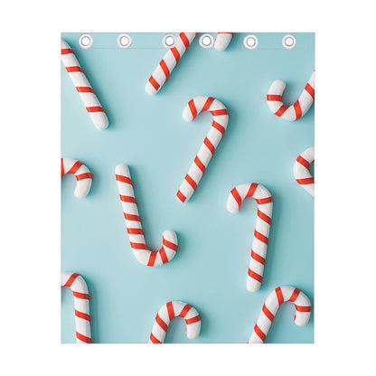 Christmas Candy Candies Pattern Print Curtain