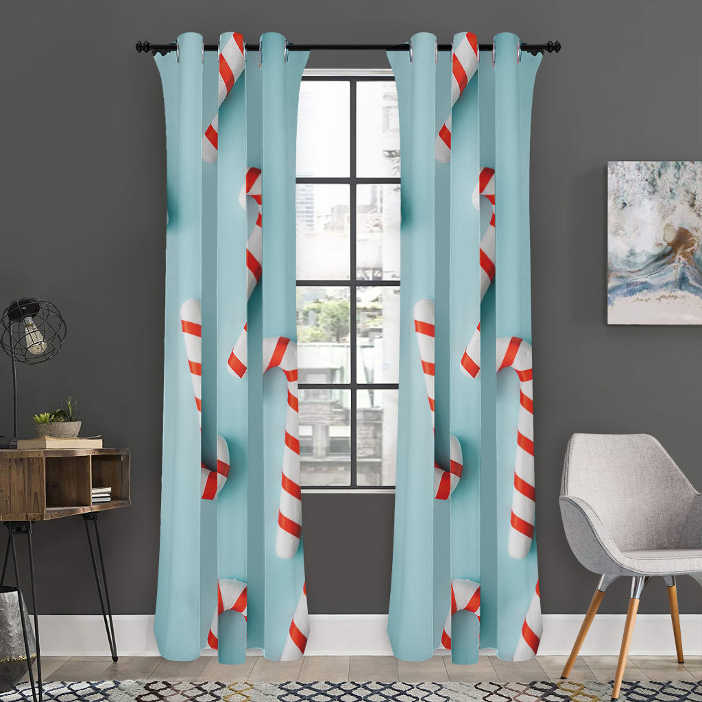 Christmas Candy Candies Pattern Print Curtain