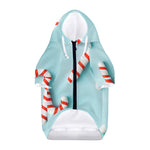 Christmas Candy Candies Pattern Print Dog Zip Up Hoodie