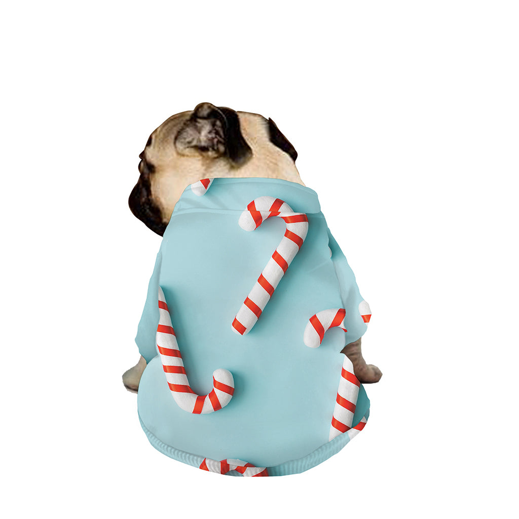 Christmas Candy Candies Pattern Print Dog Zip Up Jacket