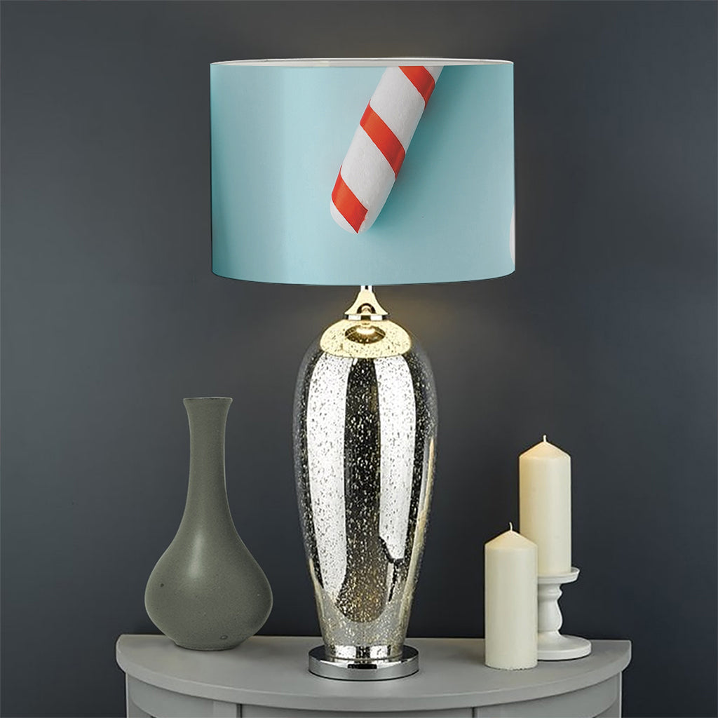 Christmas Candy Candies Pattern Print Drum Lamp Shade