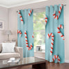 Christmas Candy Candies Pattern Print Extra Wide Grommet Curtains