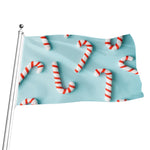 Christmas Candy Candies Pattern Print Flag