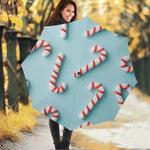 Christmas Candy Candies Pattern Print Foldable Umbrella