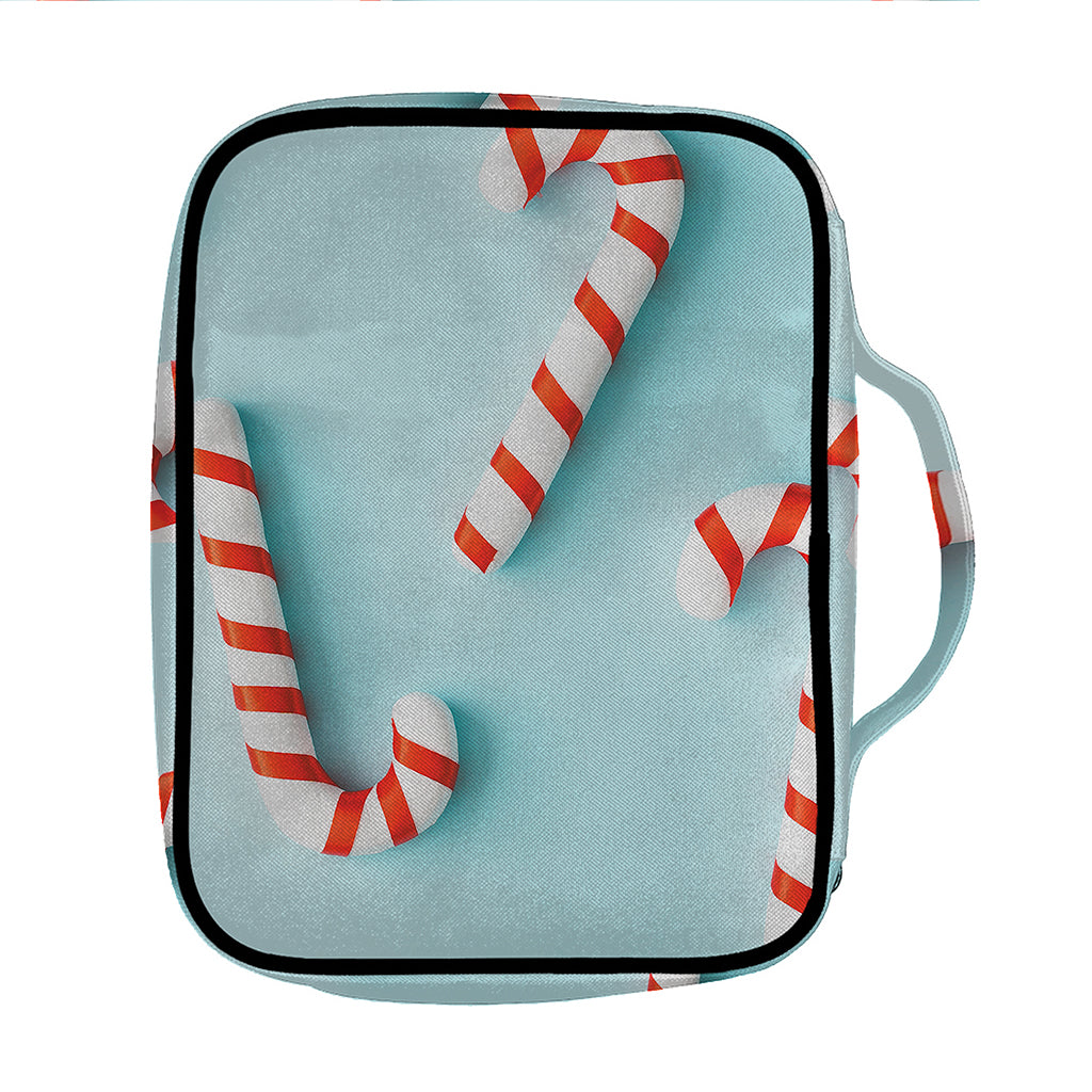 Christmas Candy Candies Pattern Print Front Pocket Bible Bag