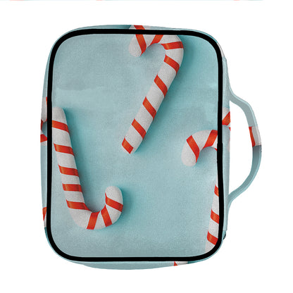 Christmas Candy Candies Pattern Print Front Pocket Bible Bag