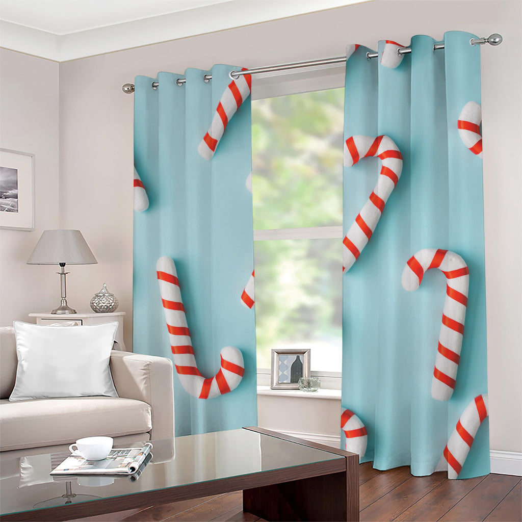 Christmas Candy Candies Pattern Print Grommet Curtains