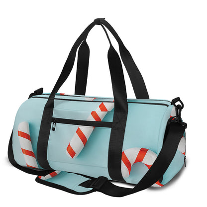Christmas Candy Candies Pattern Print Gym Bag