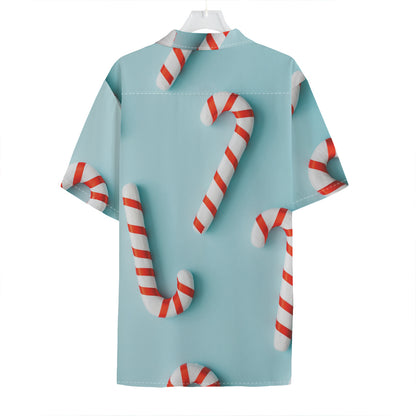 Christmas Candy Candies Pattern Print Hawaiian Shirt