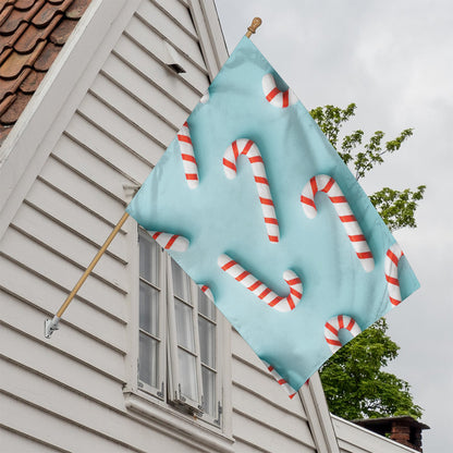 Christmas Candy Candies Pattern Print House Flag