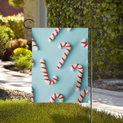 Christmas Candy Candies Pattern Print House Flag
