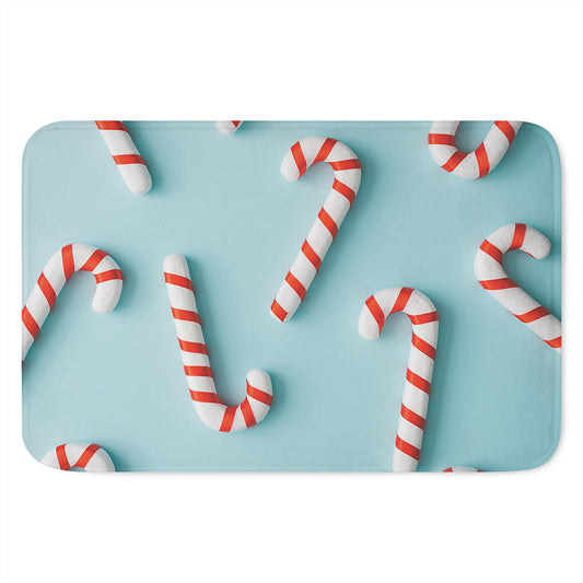 Christmas Candy Candies Pattern Print Indoor Door Mat