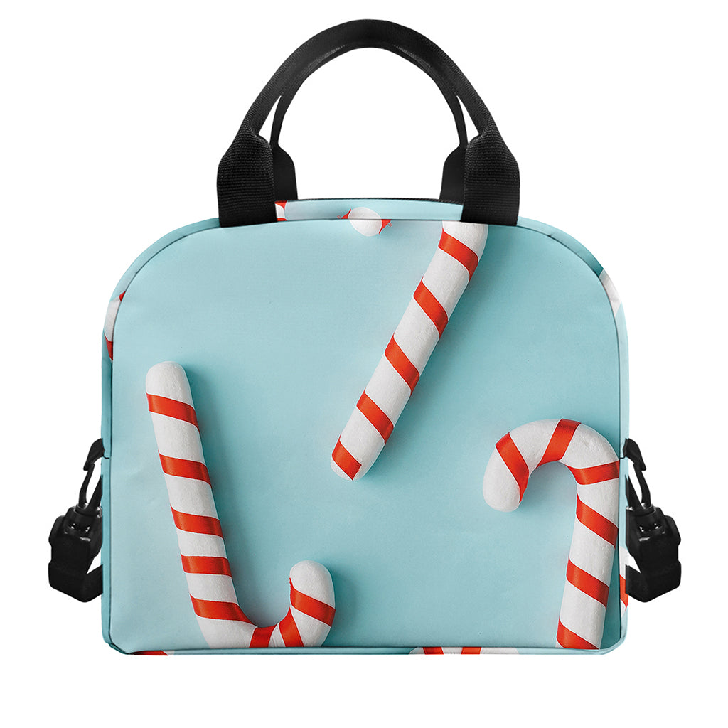 Christmas Candy Candies Pattern Print Insulated Lunch Bag