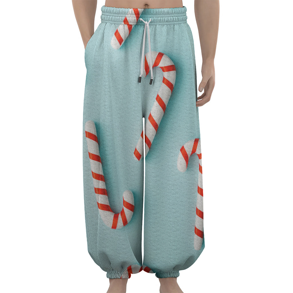 Christmas Candy Candies Pattern Print Lantern Pants