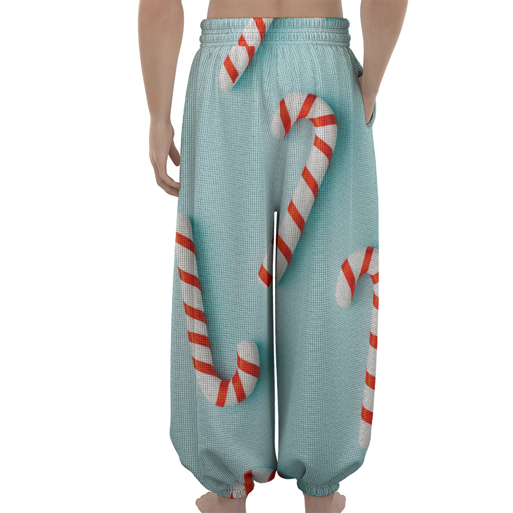 Christmas Candy Candies Pattern Print Lantern Pants