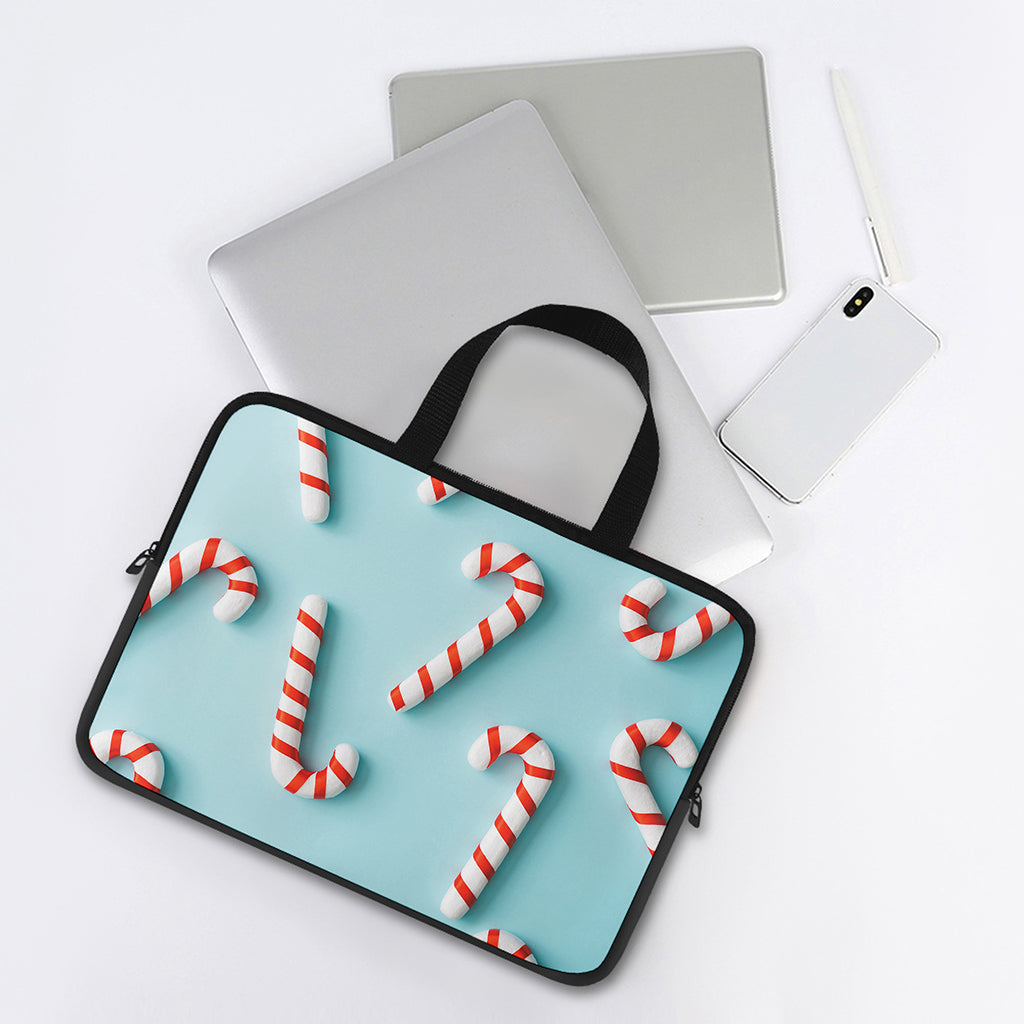 Christmas Candy Candies Pattern Print Laptop Sleeve With Handle